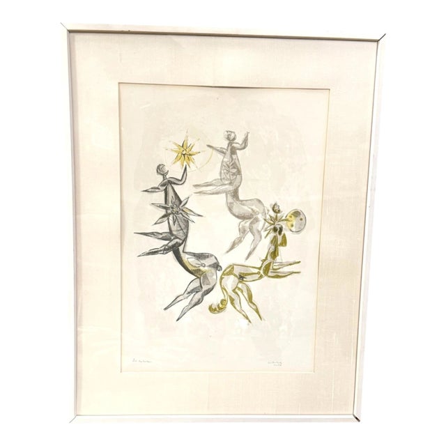 Dmitri Hadzi Mythology 3 Centaurs Lithograph Rome '57 For Sale