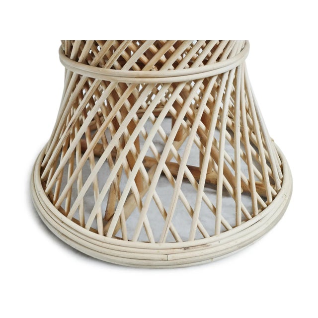 Hourglass Wicker Side Table Chairish