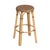 Brown Tobias 30 in. Seat Height Round Rattan Backless Bar Stool, Brown/Tan Dot / Natural Rattan Frame For Sale - Image 8 of 8