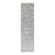 Angora Turkish Oushak Runner in Soft Gray and Ivory With Floral 2'8 X 10'1 For Sale