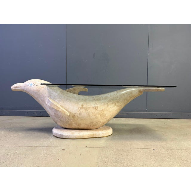 Vintage Dolphin Coffee Table by Maitland Smith, 1980s For Sale - Image 3 of 14