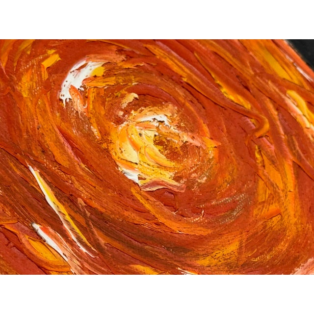 Textile Colourful Abstract Tribal Aboriginal Inspired Oil on Canvas in Portrait Format 2005 For Sale - Image 7 of 18