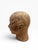 Coffee Late 20th Century Large Contemporary Studio Ceramic Sculptural Head Bust For Sale - Image 8 of 8