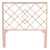 David Francis Furniture for Chairish Darien Headboard Queen, Chippendale Rosetone For Sale