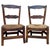 Mid 20th Century Mid 20th Century French Oak and Rush Armchairs, Set of 2 For Sale - Image 5 of 18
