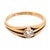Victorian 19th Century Victorian Old Mine Cut Diamond 14k Yellow Gold Solitaire Ring, Size 7.5 For Sale - Image 3 of 5