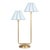 An imaginative twist on a classic style, the Polly Double Arm Table Lamp reaches upward with twin scalloped shades that...