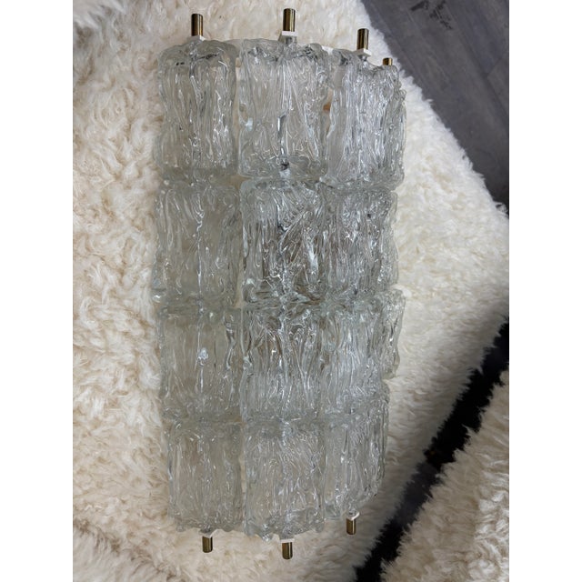 1960s Pair of 1960s Murano Glass Sconces For Sale - Image 5 of 10