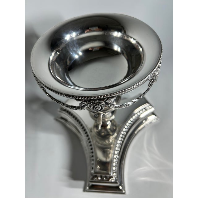 Unique 1-of-1 Elkington 'Chased Master' Tripartite Epergne: 1851/1871 Design Transition Model by Jeannest & Willms - 1 Piece For Sale - Image 17 of 18