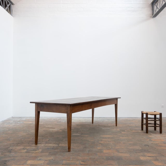 Wood Large Wood Farmhouse Table, 1880 For Sale - Image 7 of 10