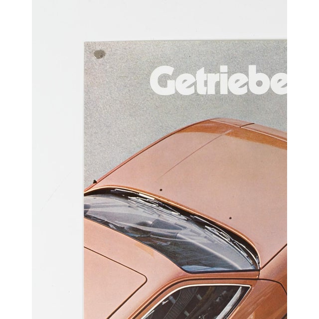 Paper Porsche Gearbox in the Rear – Engine in the Front Poster from Advertising Agency Strenger, 1976 For Sale - Image 7 of 9