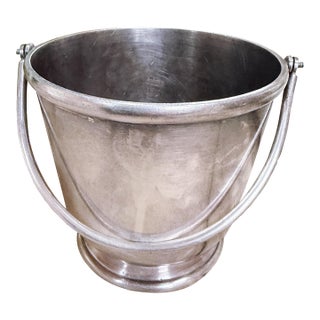 Vintage Silver Champagne & Ice Bucket From Tirrenia Italian Ocean Liner For Sale
