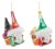 Glass Santa Gnome Ornament (Set of 6) For Sale