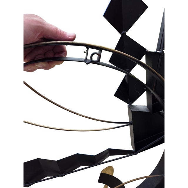 Large Curtis Jere 1997 Abstract Mountain Modern Metal Wall Sculpture Modernism Art For Sale - Image 17 of 18