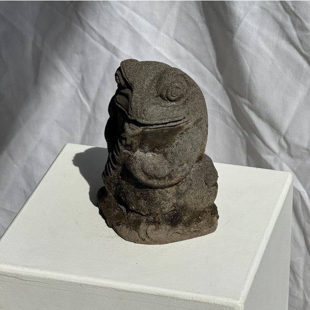 1980s Small Balinese Limestone Frog Sculpture, 1980s For Sale - Image 5 of 10