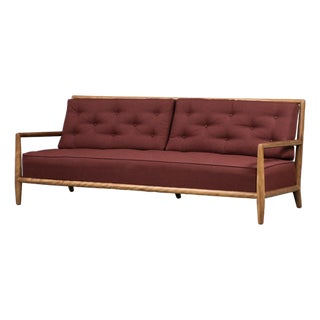 1950s Refinished t.h. Robsjohn Gibbings for Widdicomb Sofa For Sale