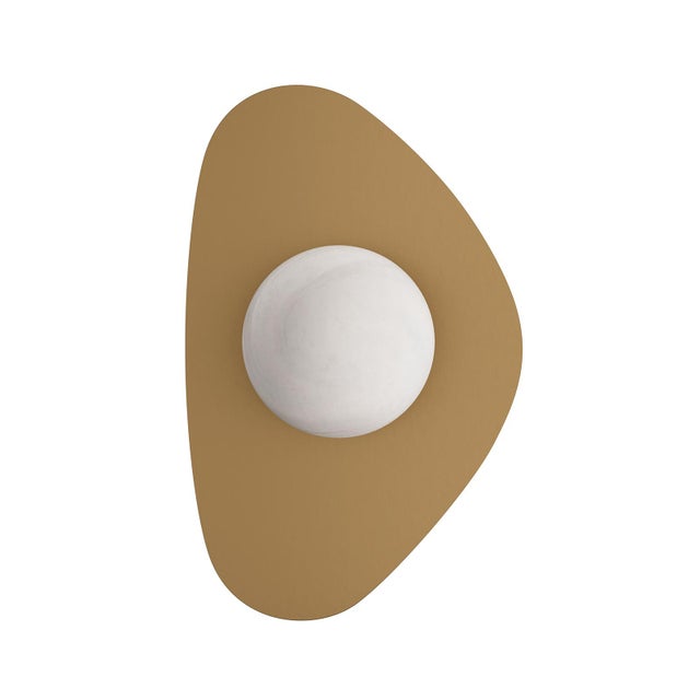 Rhoads Triangular Sconce, Natural Brass For Sale In Detroit - Image 6 of 9