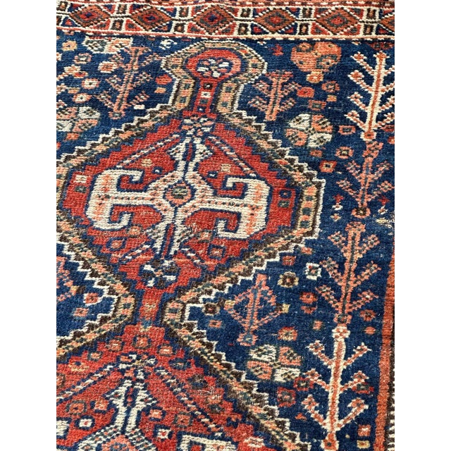Textile Antique Shiraz Rug, 1920s For Sale - Image 7 of 18