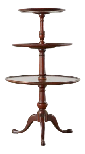 English Georgian Mahogany Three-Tier Dumbwaiter