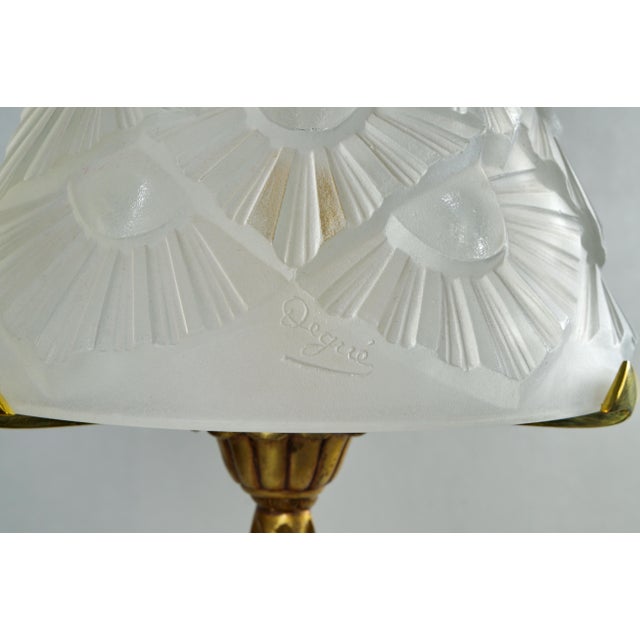French Art Deco Lamp by Francis Hubens & Degue - 1930 France For Sale - Image 10 of 13