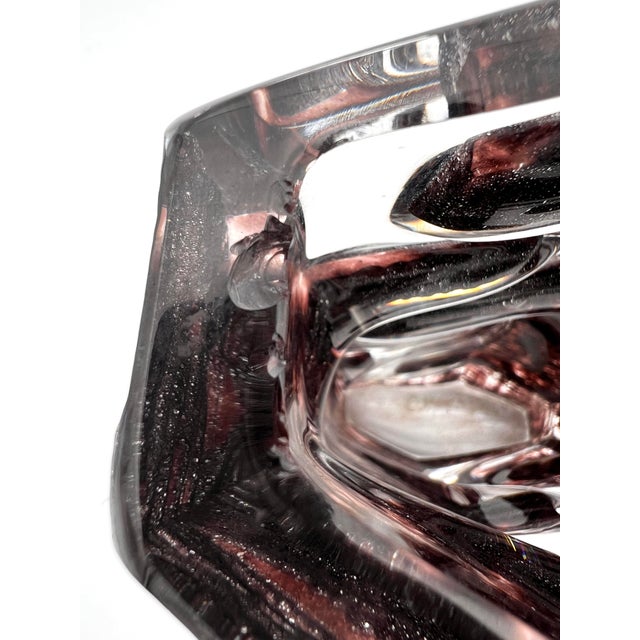 Eggplant 1970s Cesar Baldaccini Vase Model Argos for Daum France For Sale - Image 8 of 10