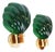 Large Italian Glass and Chrome Wall Lamps, Italy, 1970s, Set of 2 For Sale