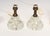 1950s Vintage Diminutive Italian Blown Art Glass Boudoir Bedside Table Lamps - a Pair For Sale - Image 5 of 12