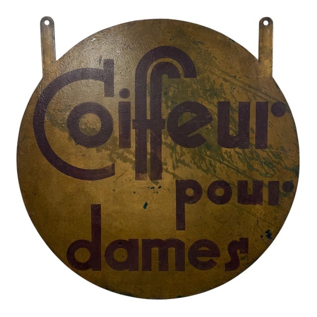 Vintage Double-Sided Shop Sign, 1920s For Sale - Image 4 of 6