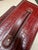 Embossed Crocodile Leather Trolley Luggage, Maroon For Sale - Image 10 of 13