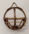 Boho Chic Bamboo & Rattan Round Wall Pocket For Sale - Image 4 of 12