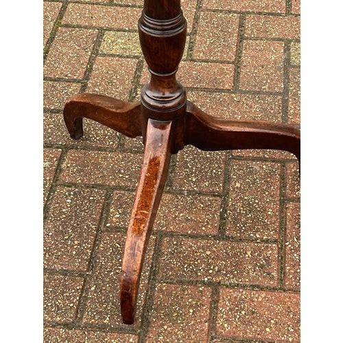 Georgian Mahogany Tilt-Top Wine Table For Sale - Image 9 of 11