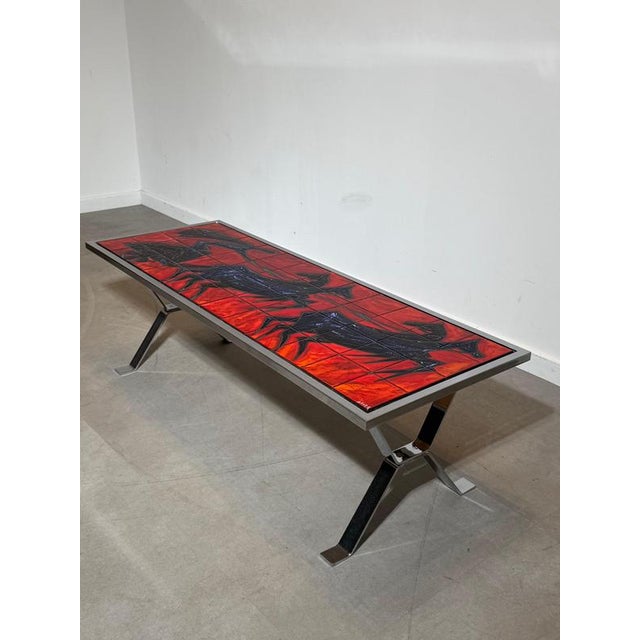 Vintage Ceramic Coffee Table from André Bayer For Sale - Image 3 of 9