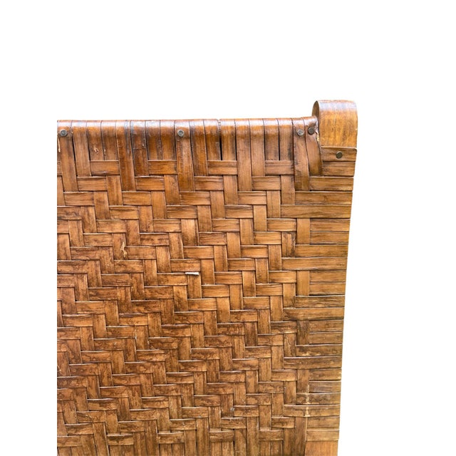 Mid-20th Century Woven Split Reed Gout Rocker or Footrest For Sale - Image 11 of 11