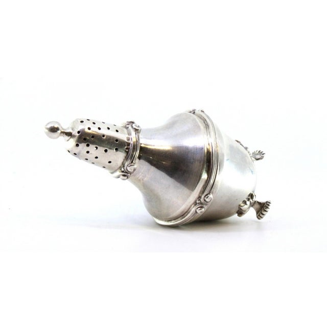 Silver Candlestick with Removable Lid Pommel For Sale - Image 4 of 9