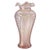 Fenton Art Glass Company Fenton Pink Opalescent Carnival Glass Feather Pattern Ruffled Vase, Mid-Century For Sale - Image 4 of 16