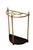 English Demi Lune Umbrella Stand in Brass, 1900 For Sale - Image 4 of 11