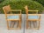 Contemporary Pair of Vintage Rattan McGuire Directors Style Armchairs, Newly Upholstered Sunbrella Seats For Sale - Image 3 of 10