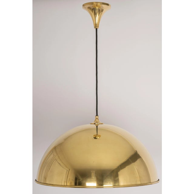 Large Brass Pendant Light by Florian Schulz, Germany For Sale - Image 10 of 11