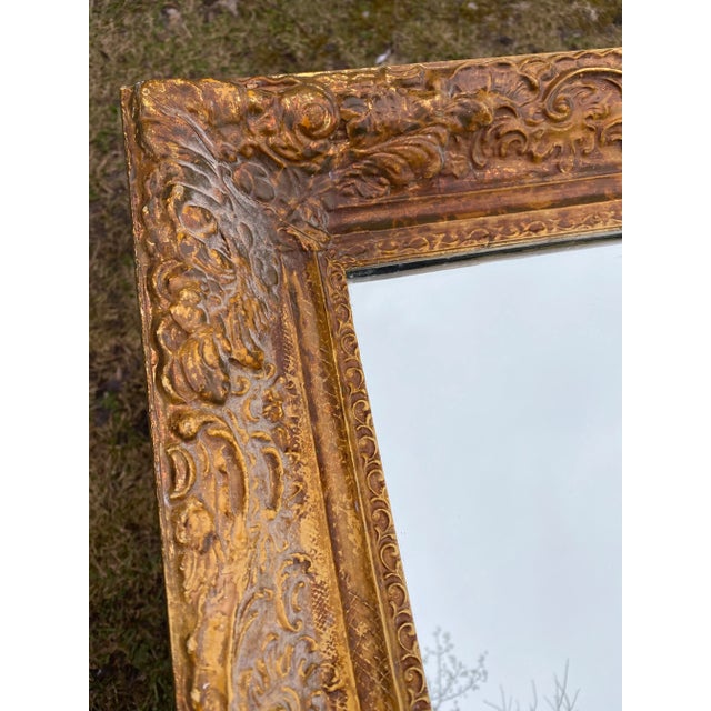 1950s Giltwood Mirror For Sale - Image 4 of 8