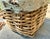 Vintage Artisanal Chinese Clay Vessel, Jar, Encased in a Basket Made of Woven Shanxi Willow For Sale - Image 11 of 12