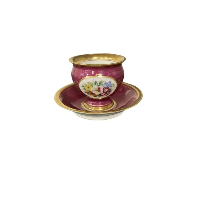 Empire Style Cup and Saucer from Royal Copenhagen, Set of 2 For Sale - Image 5 of 5