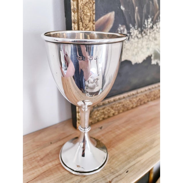 1930s 1930 English Sterling Silver Christmas Fat Cattle Trophy Cup For Sale - Image 5 of 5