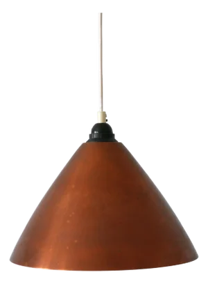 Mid-Century Modern Scandinavian Copper Pendant Lamp, 1960s