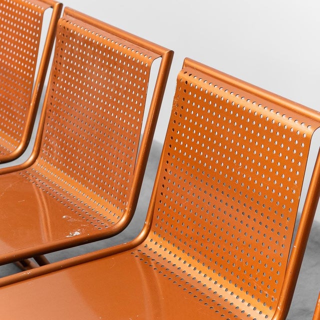 1970s Vintage Metal Chairs, 1970s, Set of 4 For Sale - Image 5 of 13