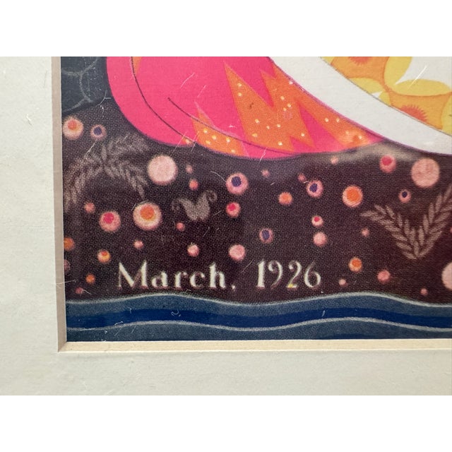 Art Deco 1926 Original Asia Cover, March, Frank McIntosh, Art Deco, Matted For Sale - Image 3 of 6