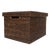 Artifacts Rattan Storage Box with Lid - Letter File, Tudor Black For Sale