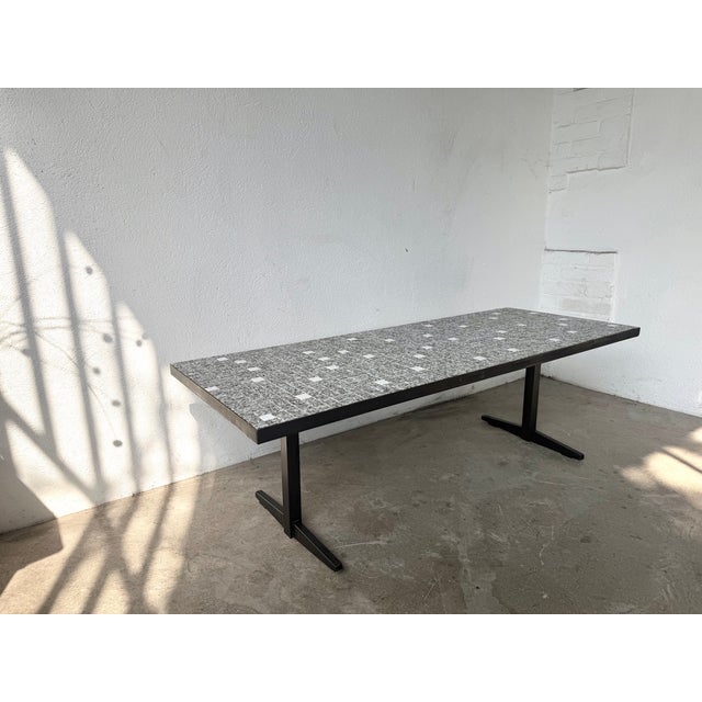 Metal Vintage Ceramic Mosaic Coffee Table from Lilienthal, 1960s For Sale - Image 7 of 18