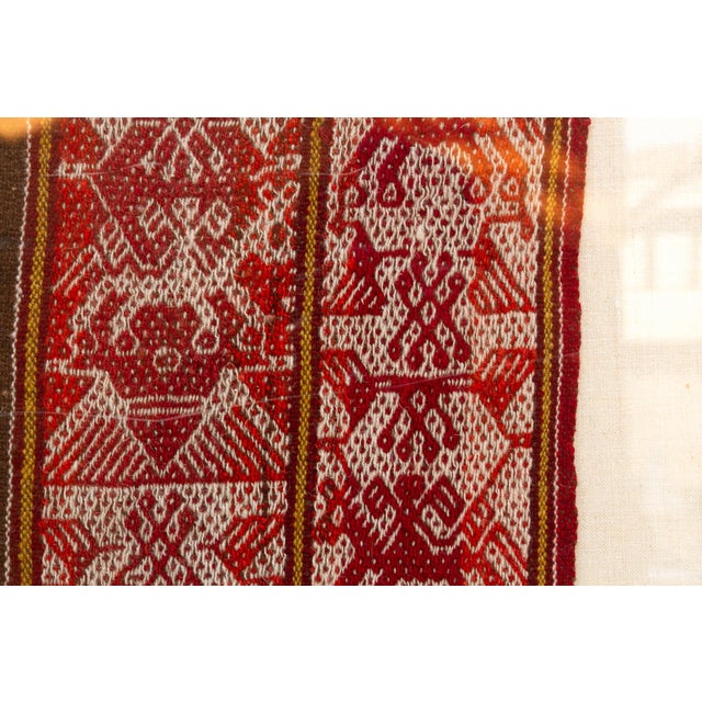 19th Century Antique Peruvian Cuzco Tapestry, Framed For Sale - Image 5 of 7