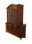 Henredon Furniture Solid Walnut Country French Provincial 71" Buffet W. Lighted Display China Cabinet 6000-26 / 6003-21 For Sale In Kansas City - Image 6 of 11