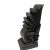 Mid-Century Modern 1990s Black Wood Scroll Fleur Bookends- 9a Pair For Sale - Image 3 of 11